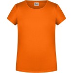 Dívčí tričko z bio bavlny James+Nicholson 8007G - Oranžová L