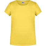Dívčí tričko z bio bavlny James+Nicholson 8007G - Yellow XS