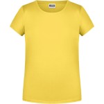 Dívčí tričko z bio bavlny James+Nicholson 8007G - Yellow XS