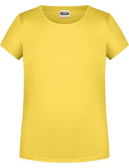 Dívčí tričko z bio bavlny James+Nicholson 8007G - Yellow M