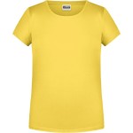 Dívčí tričko z bio bavlny James+Nicholson 8007G - Yellow XL
