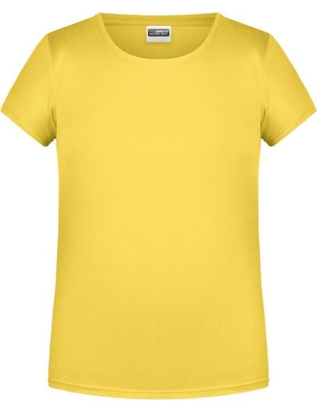 Dívčí tričko z bio bavlny James+Nicholson 8007G - Yellow XL