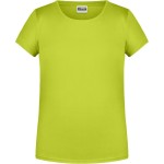 Dívčí tričko z bio bavlny James+Nicholson 8007G - Acid yellow XL