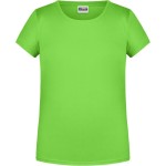 Dívčí tričko z bio bavlny James+Nicholson 8007G - Lime green S