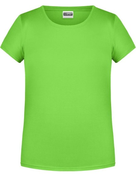 Dívčí tričko z bio bavlny James+Nicholson 8007G - Lime green XL