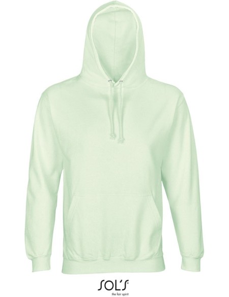 Unisex mikina s kapucí CONDOR - Creamy green 3XL