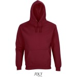 Unisex mikina s kapucí CONDOR - Burgundy 3XL