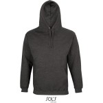 Unisex mikina s kapucí CONDOR - Charcoal melange XS