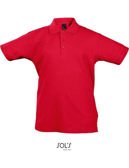 Dětská polokošile Summer Kids II - Červená 10 let
