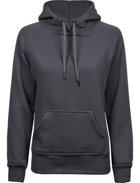 Dámská mikina s kapucí TeeJays 5431 - Dark grey S